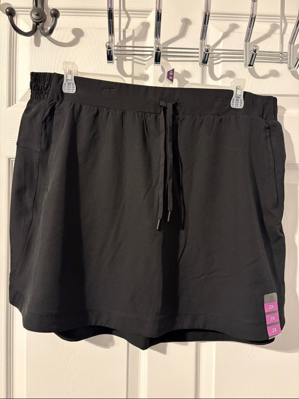 RBX Black Women's Athletic Drawstring Skort Shorts